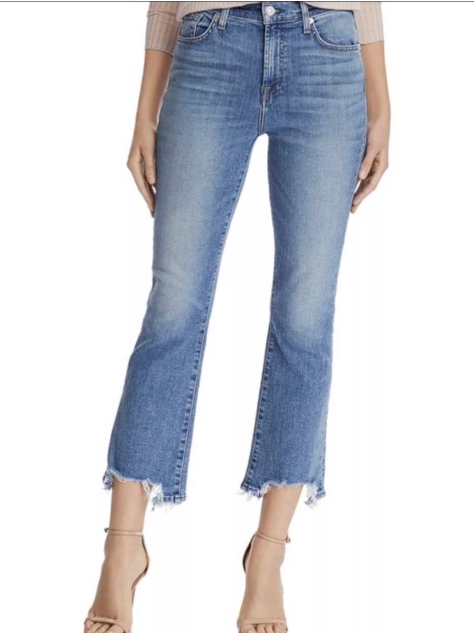*7 For Mankind High Waist Slim Kick
